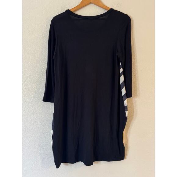 La Fee Maraboutee Tunic Top Womens 38 / US S Black White Stripe - Picture 3 of 9